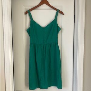 Cynthia Rowley Button Front 100% linen Mini Dress size 8